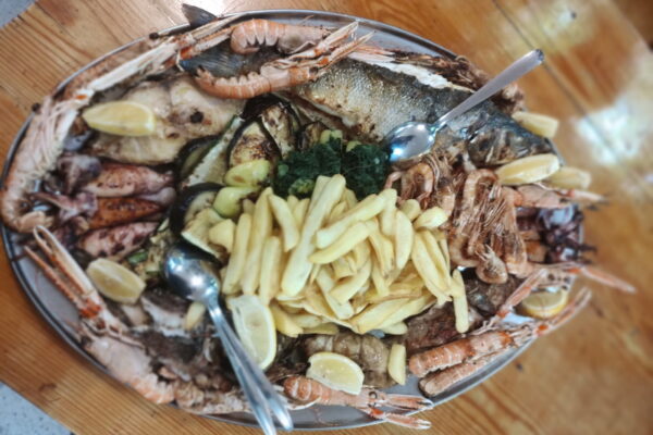 skojera fish platter konoba restaurant trpanj