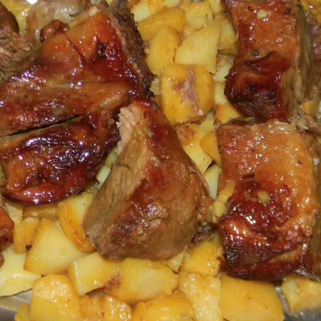 Meat under Peka Veal or/and Lamb