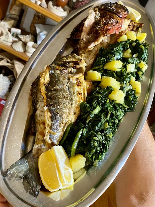 Grilled Fish Platter Škojera
