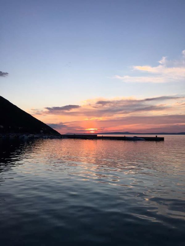 sunset in trpanj