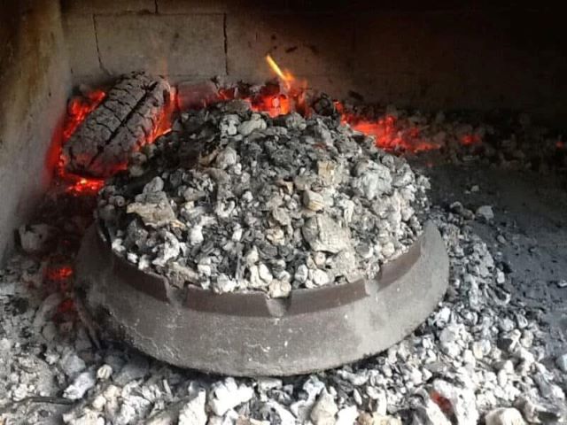 Meat And Potatoes Under Peka